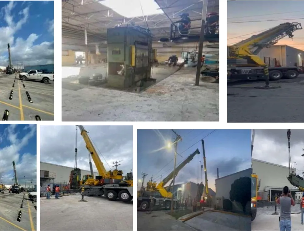 Maniobras e instalación de equipo — galería de SERVIMAX